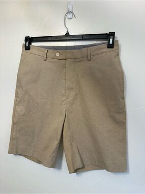 Daniel Cremieux Khaki Flat-Front Men's Shorts